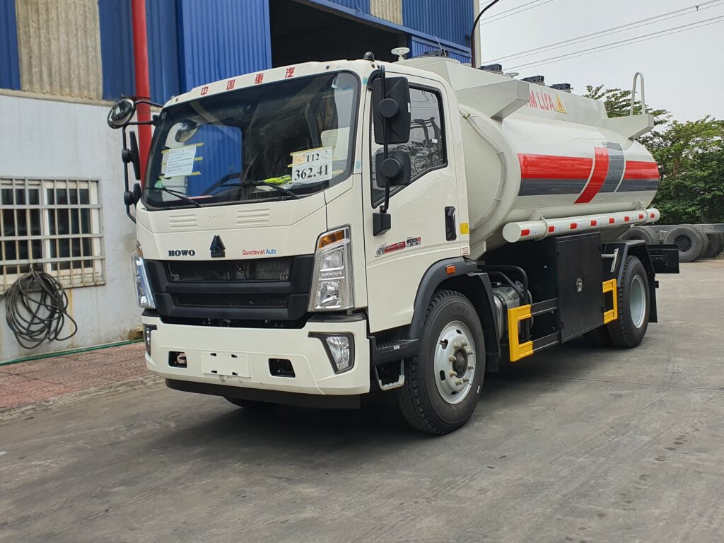 Xe bồn Howo chở xăng 11 khối 9 Xe Bồn Howo Chở Xăng 11 Khối
