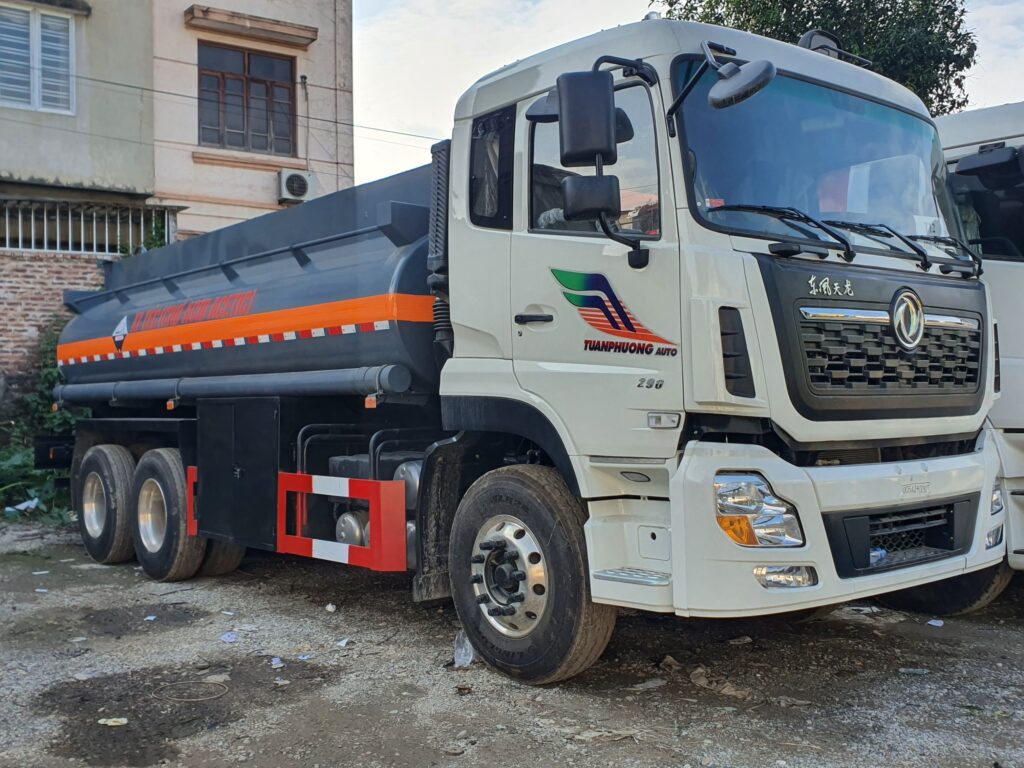 Xe bồn Dongfeng chở axit 13 khối 7 Xe bồn Dongfeng chở axit 13 khối